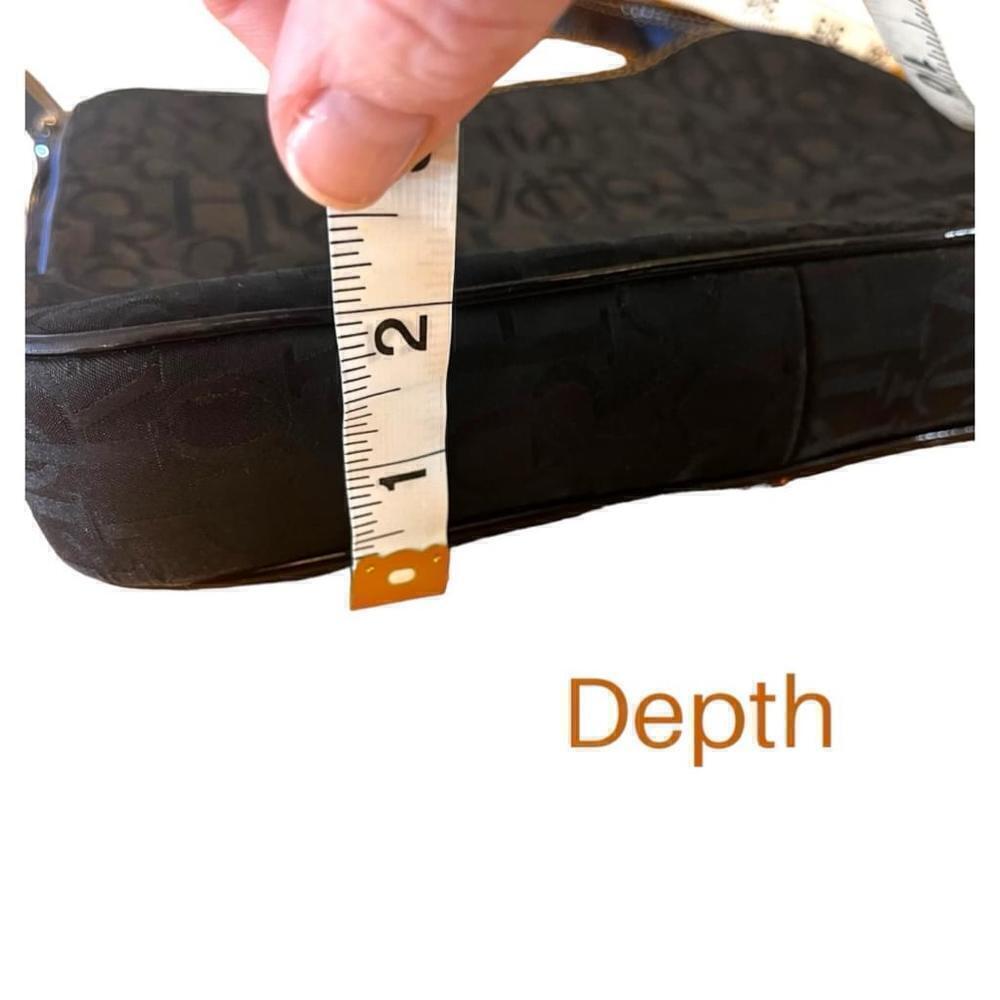 Victor Hugo Monogram Material & Leather Designer Crossbody Bag - Picture 9 of 13